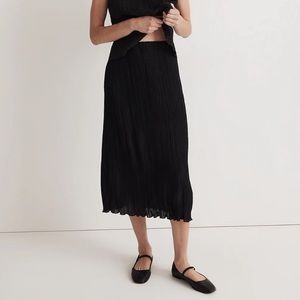 [Madewell] Plissé Midi Slip Skirt